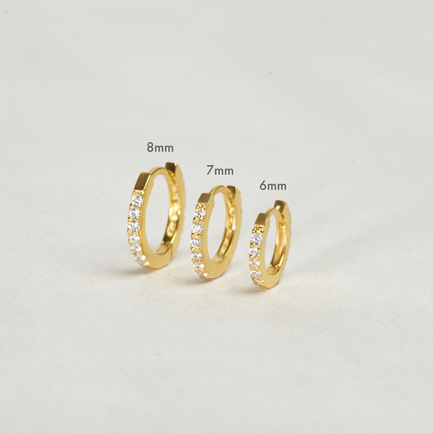 Huggie Cartilage Hoop Earrings Gold Ear Cuff